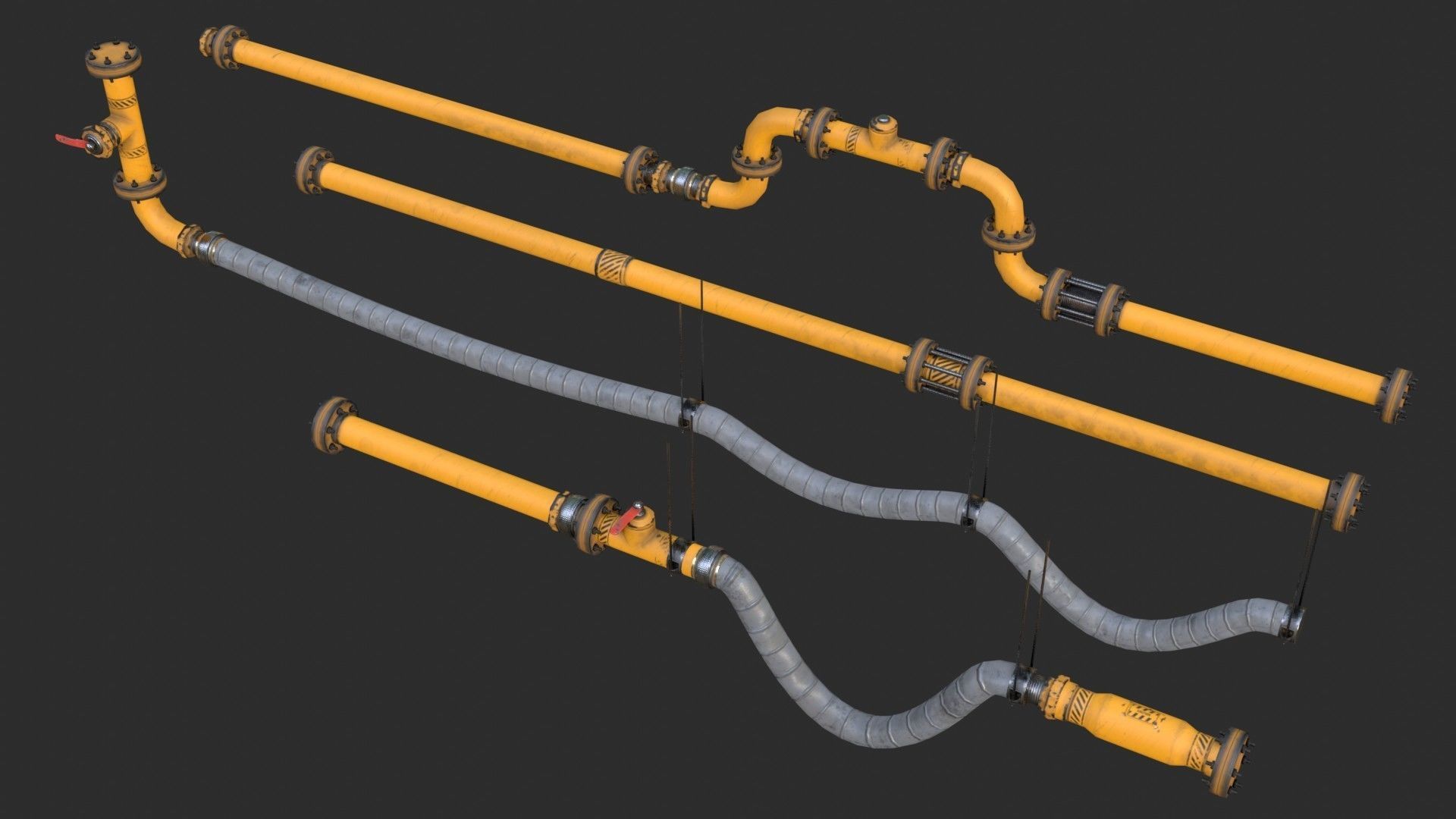 Modular Pipes Diameter 10 - Complete Collection _48