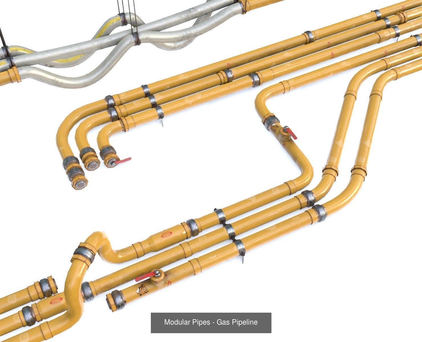 Modular Pipes Diameter 10 - Complete Collection _11