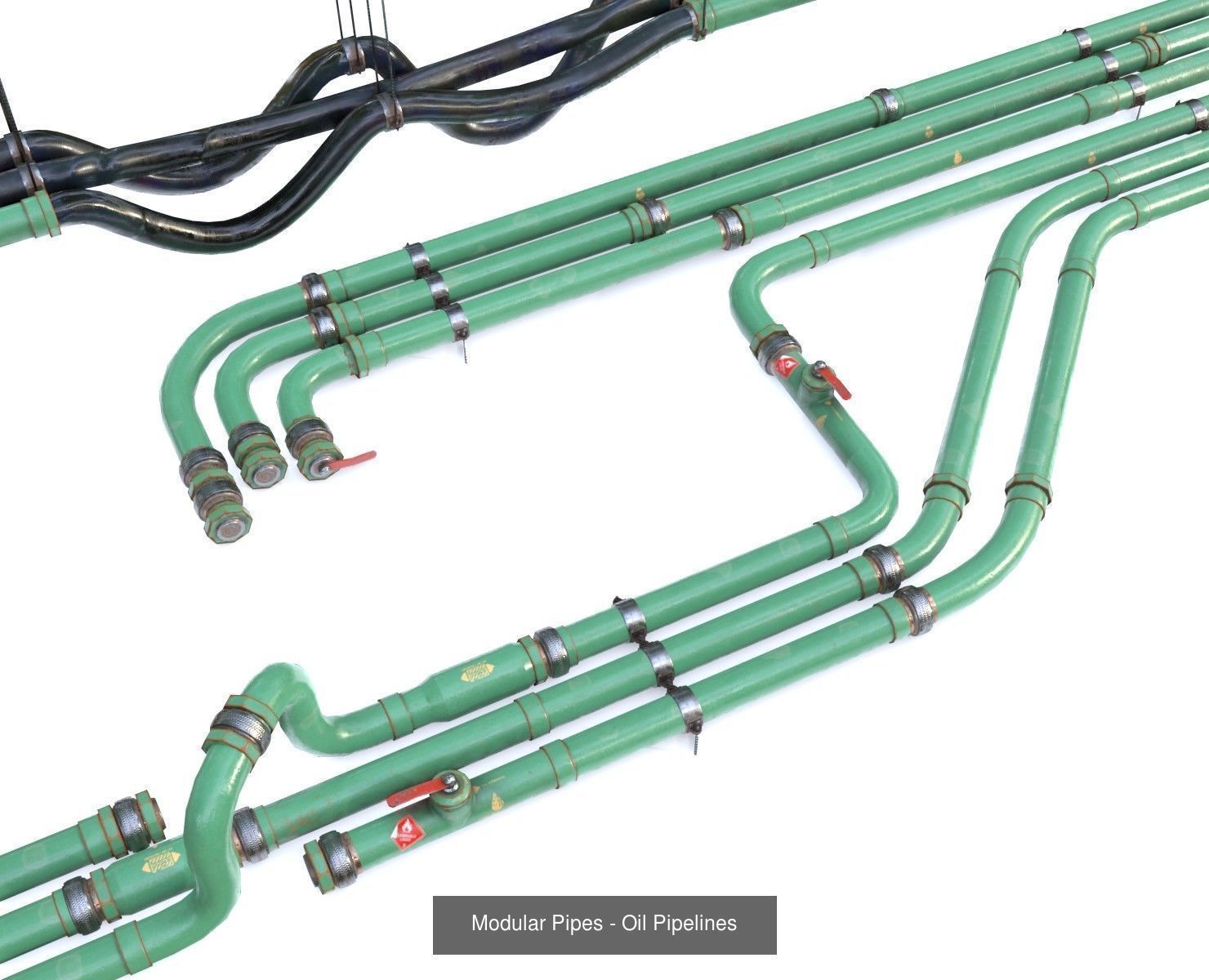 Modular Pipes Diameter 10 - Complete Collection _14