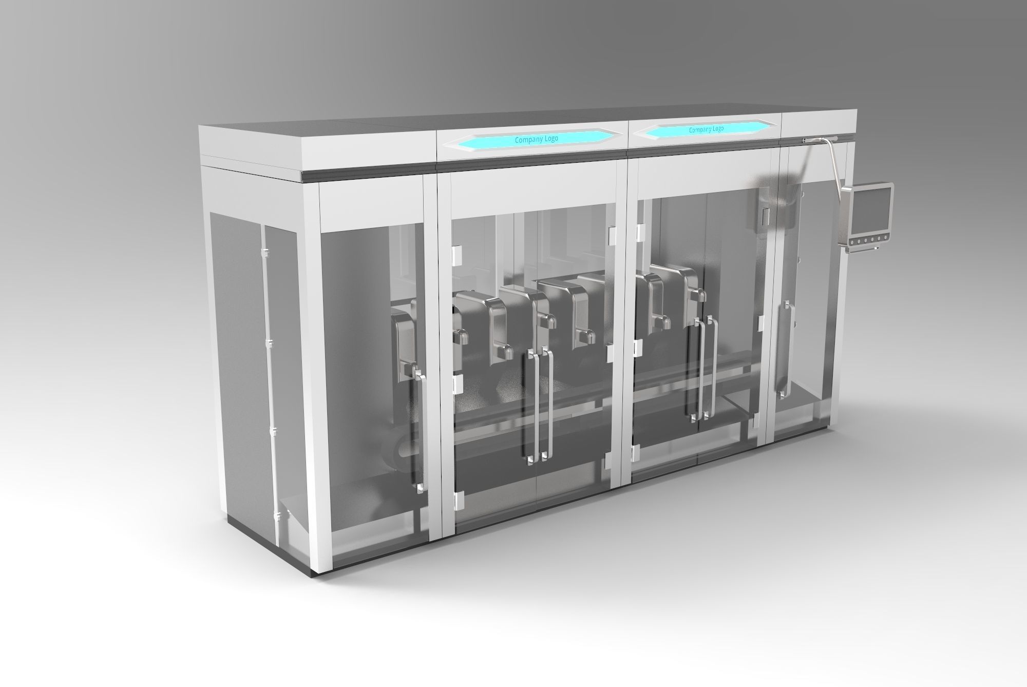 Modular Workstation 3D model_1