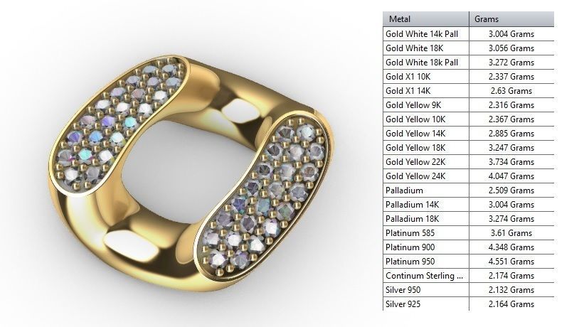 13 MM MIAMI CUBAN LINK CHAIN 3 ROWS DIAMOND BRACELET NECKLACE 3D print model_6