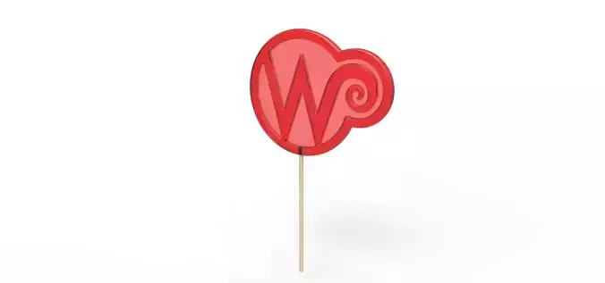 Wonka lollipop from Charlie and the Chocolate Factory 2005 3D print model