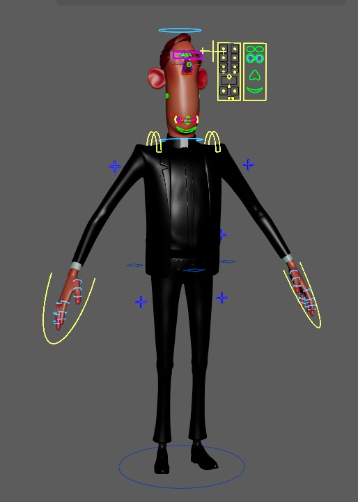 Priest character rigged - The Father 3D model_4
