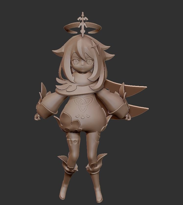 Paimon Genshin Impact 3D print model_7