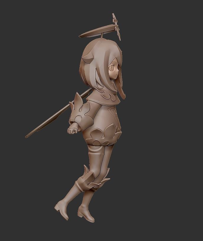 Paimon Genshin Impact 3D print model_9