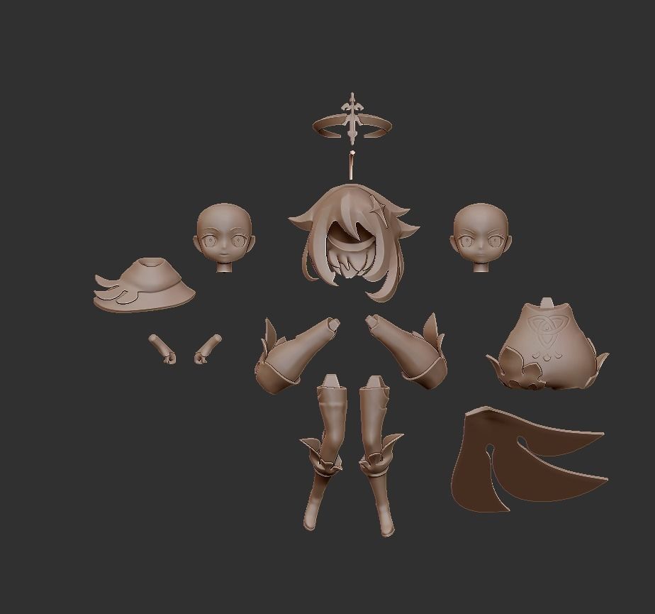 Paimon Genshin Impact 3D print model_8