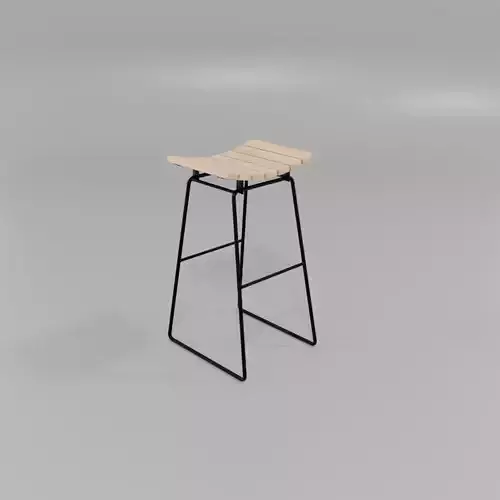 Bar stool 3D model