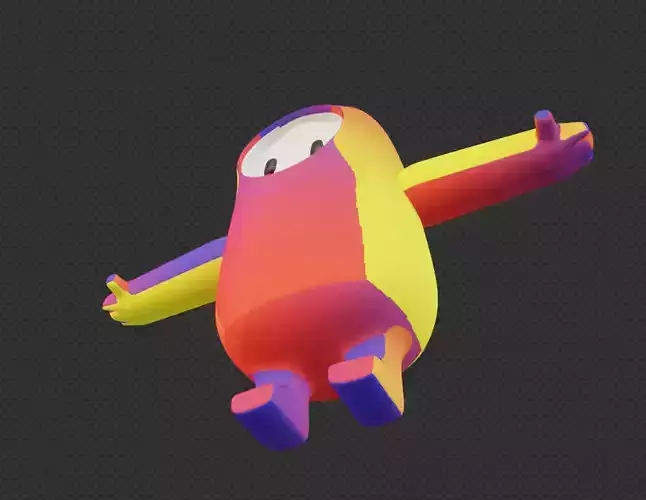 Fall Guy model 3D