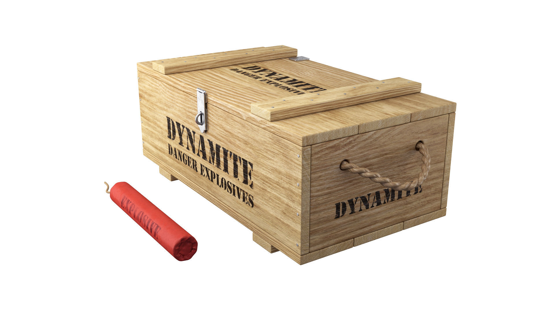 Dynamite box 3D model_7