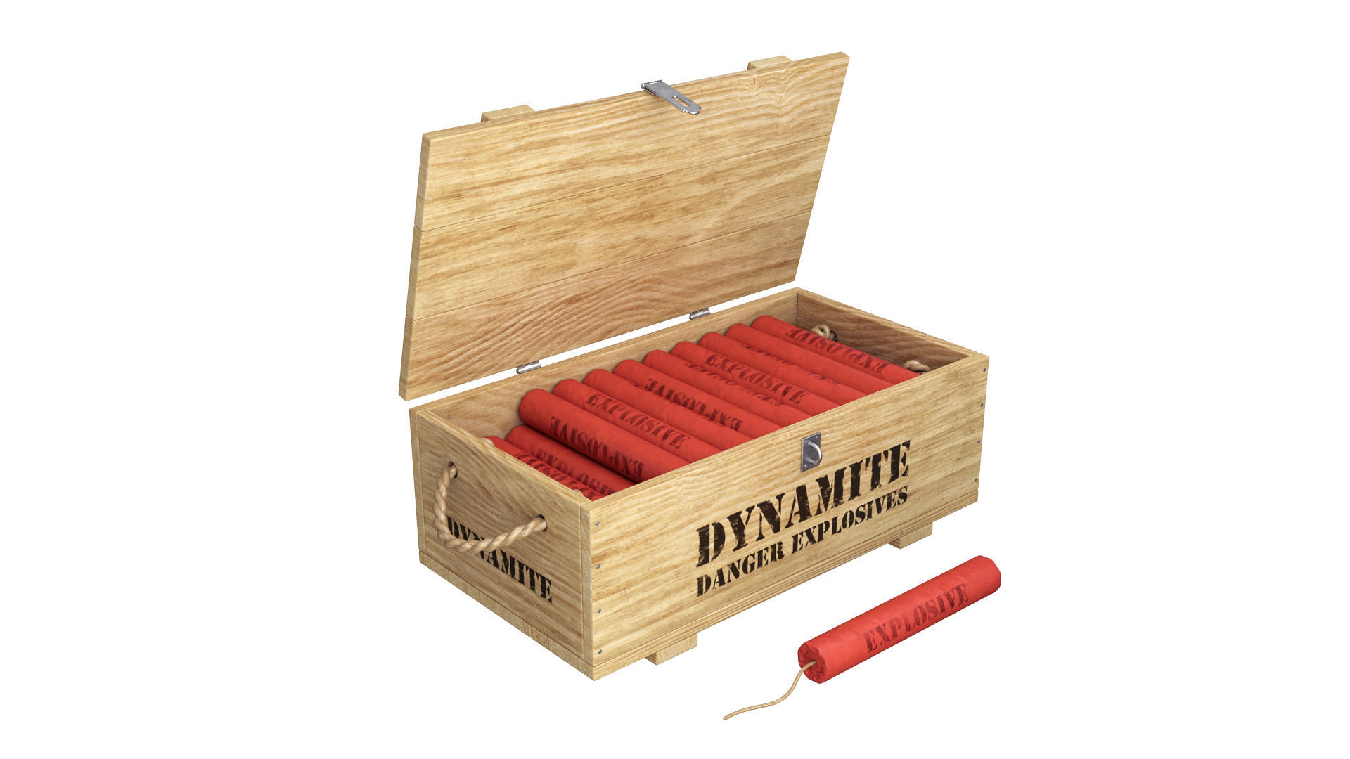 Dynamite box 3D model_2
