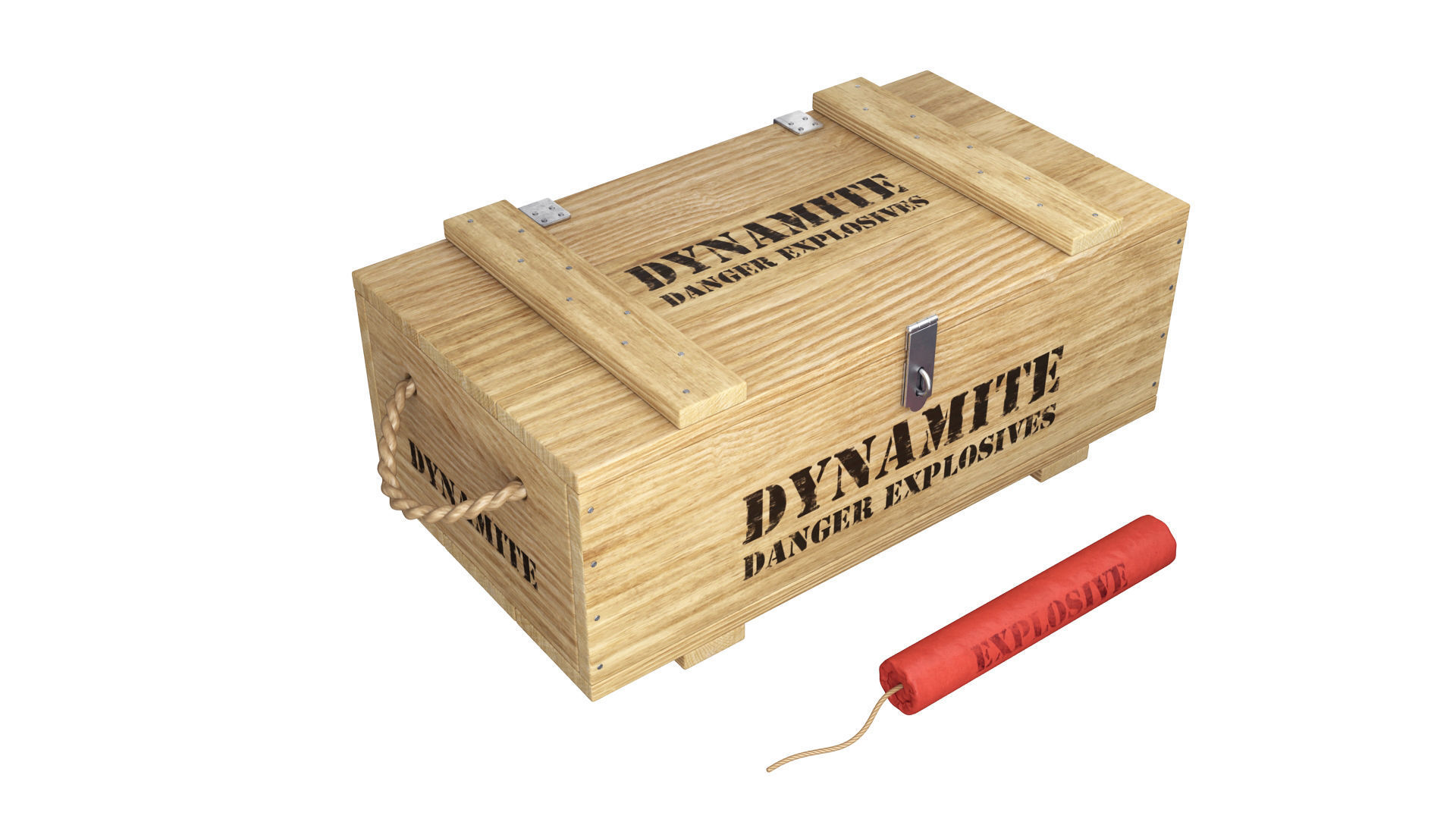 Dynamite box 3D model_6