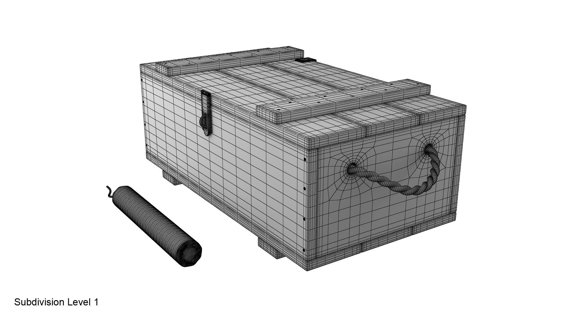 Dynamite box 3D model_39