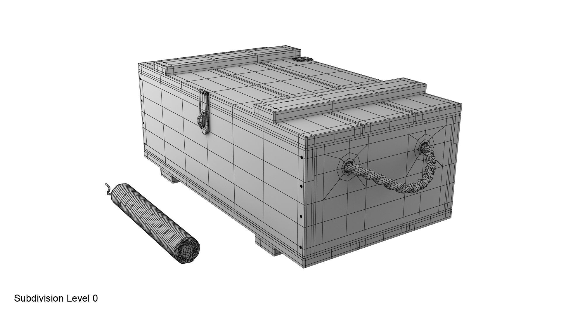 Dynamite box 3D model_24
