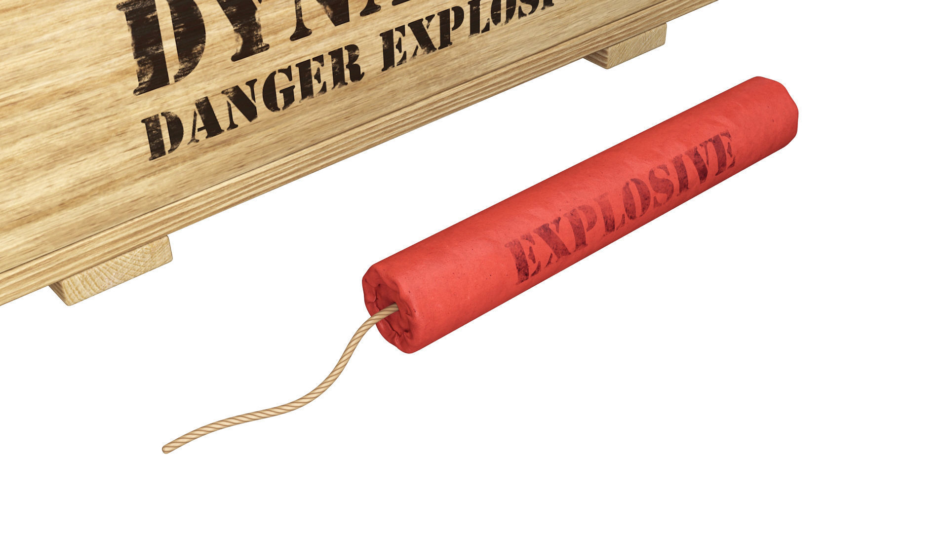 Dynamite box 3D model_12