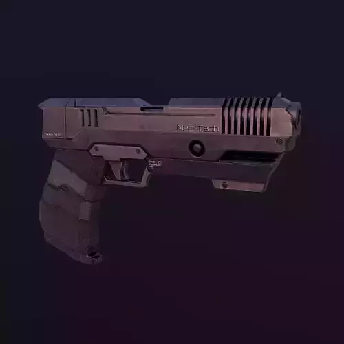Sci-Fi Glock  Low-poly 3D model