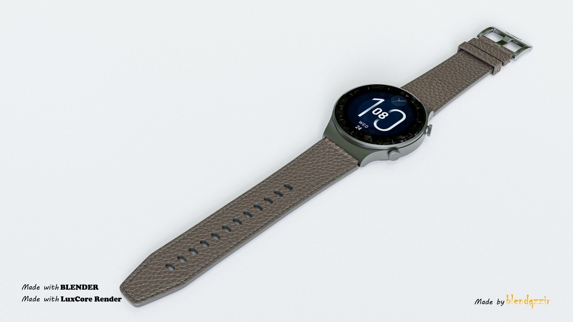 HUAWEI SMARTWATCH GT2 PRO 3D model_2