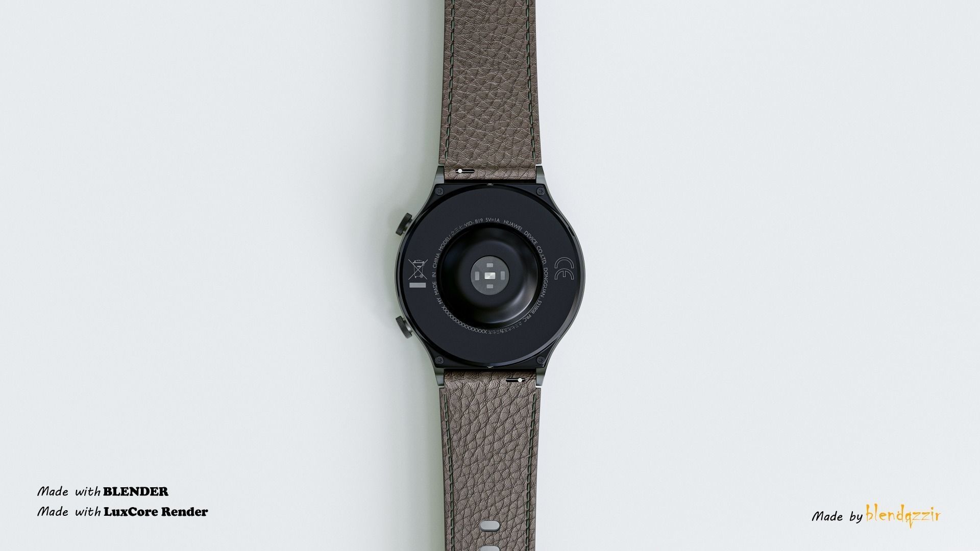 HUAWEI SMARTWATCH GT2 PRO 3D model_4