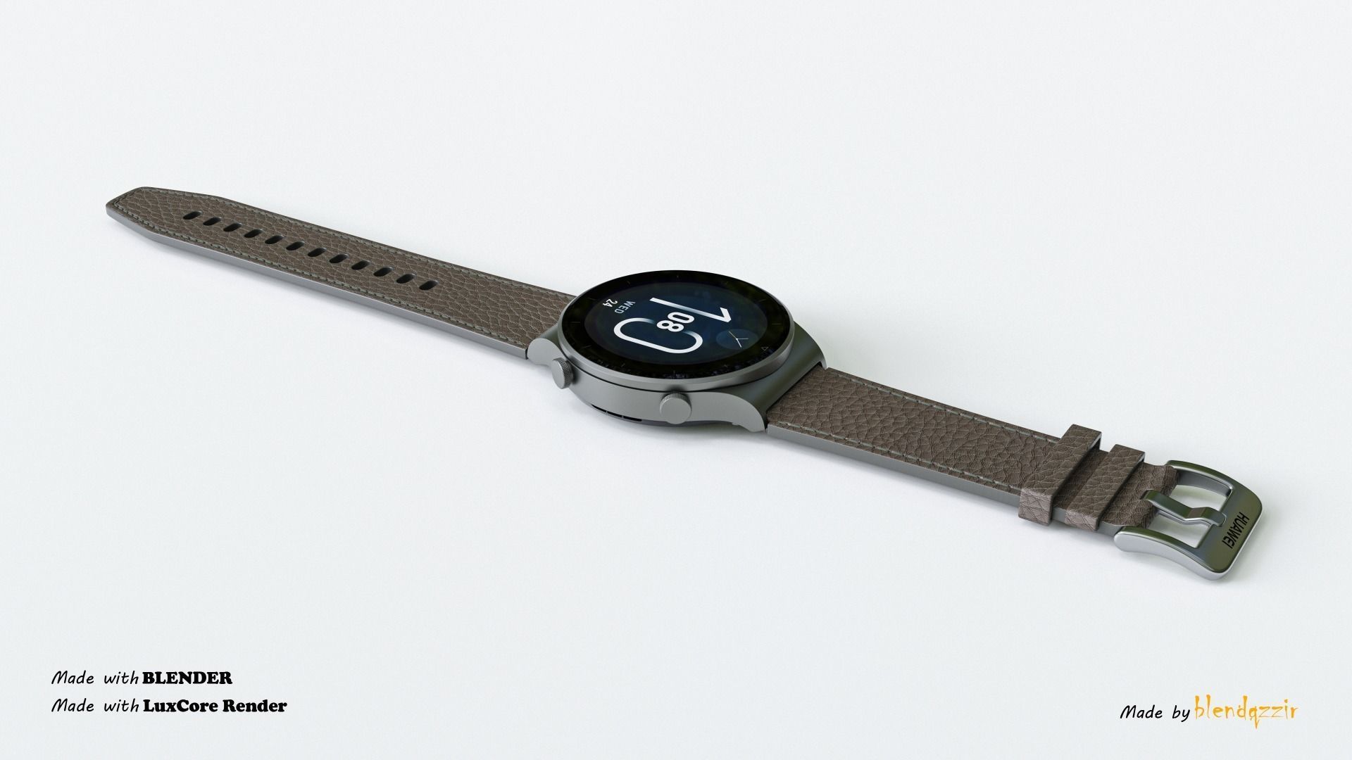 HUAWEI SMARTWATCH GT2 PRO 3D model_5
