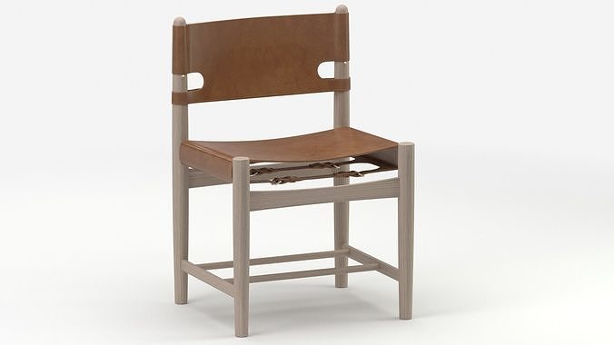 Frederica Spanish Dining Chair 3D model 7