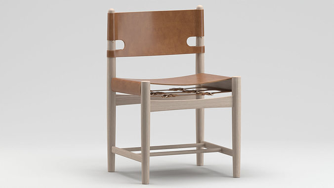 Frederica Spanish Dining Chair 3D model 6