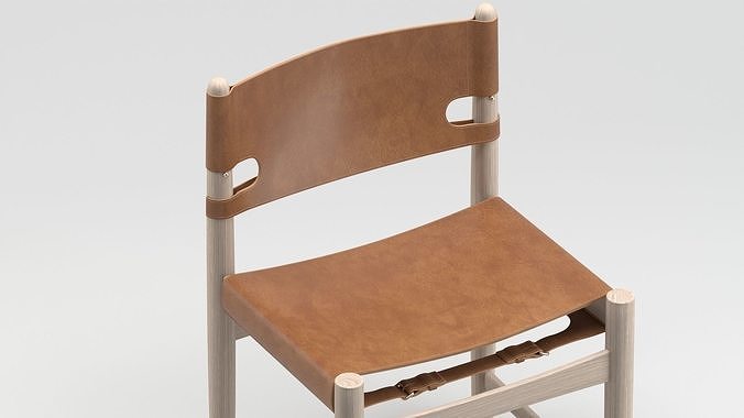 Frederica Spanish Dining Chair 3D model 5
