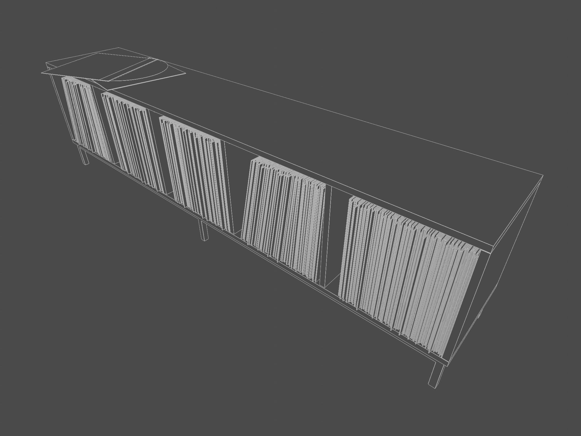 Vinyl LP Storage PBR 3D model_13