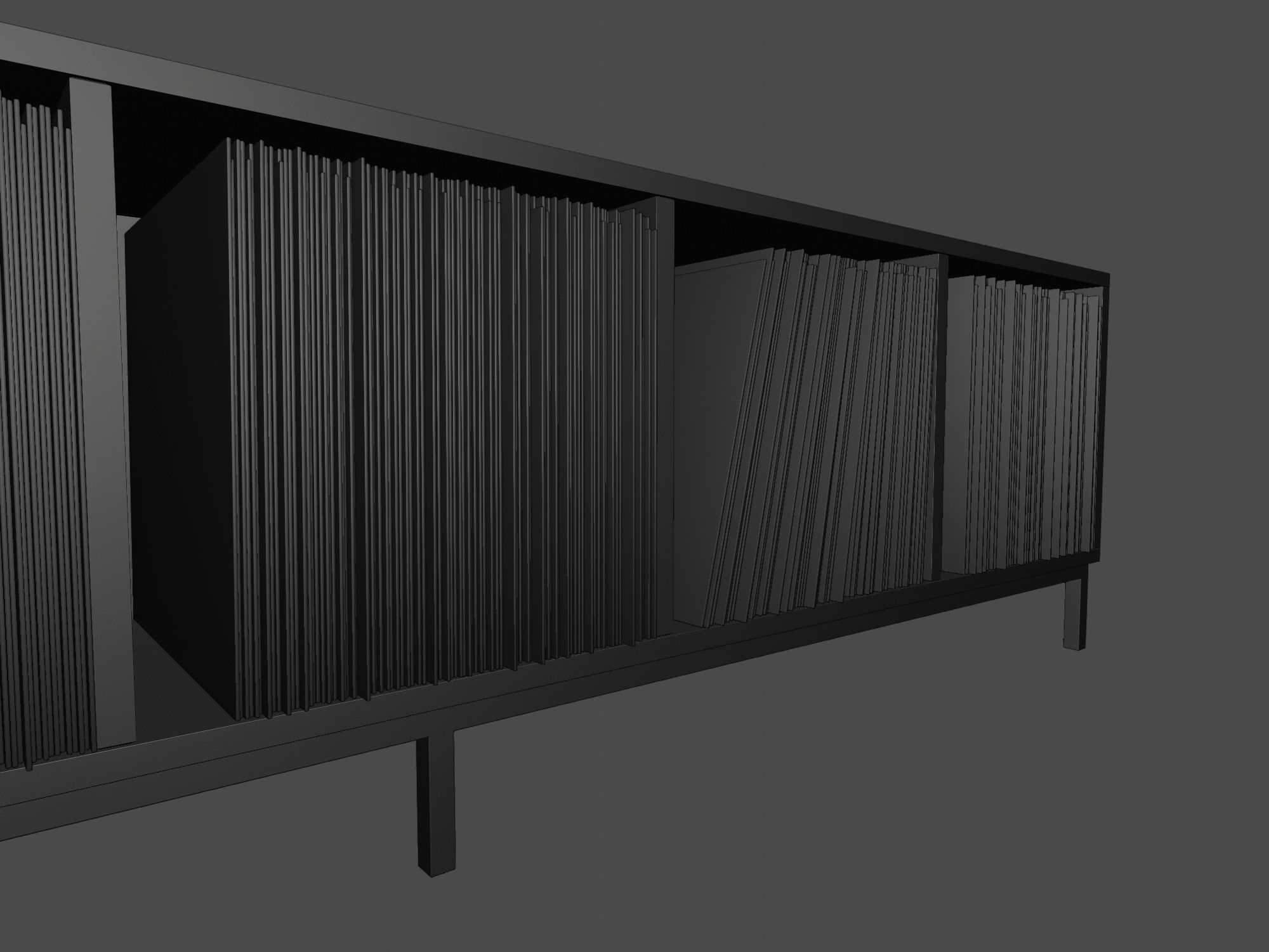 Vinyl LP Storage PBR 3D model_9