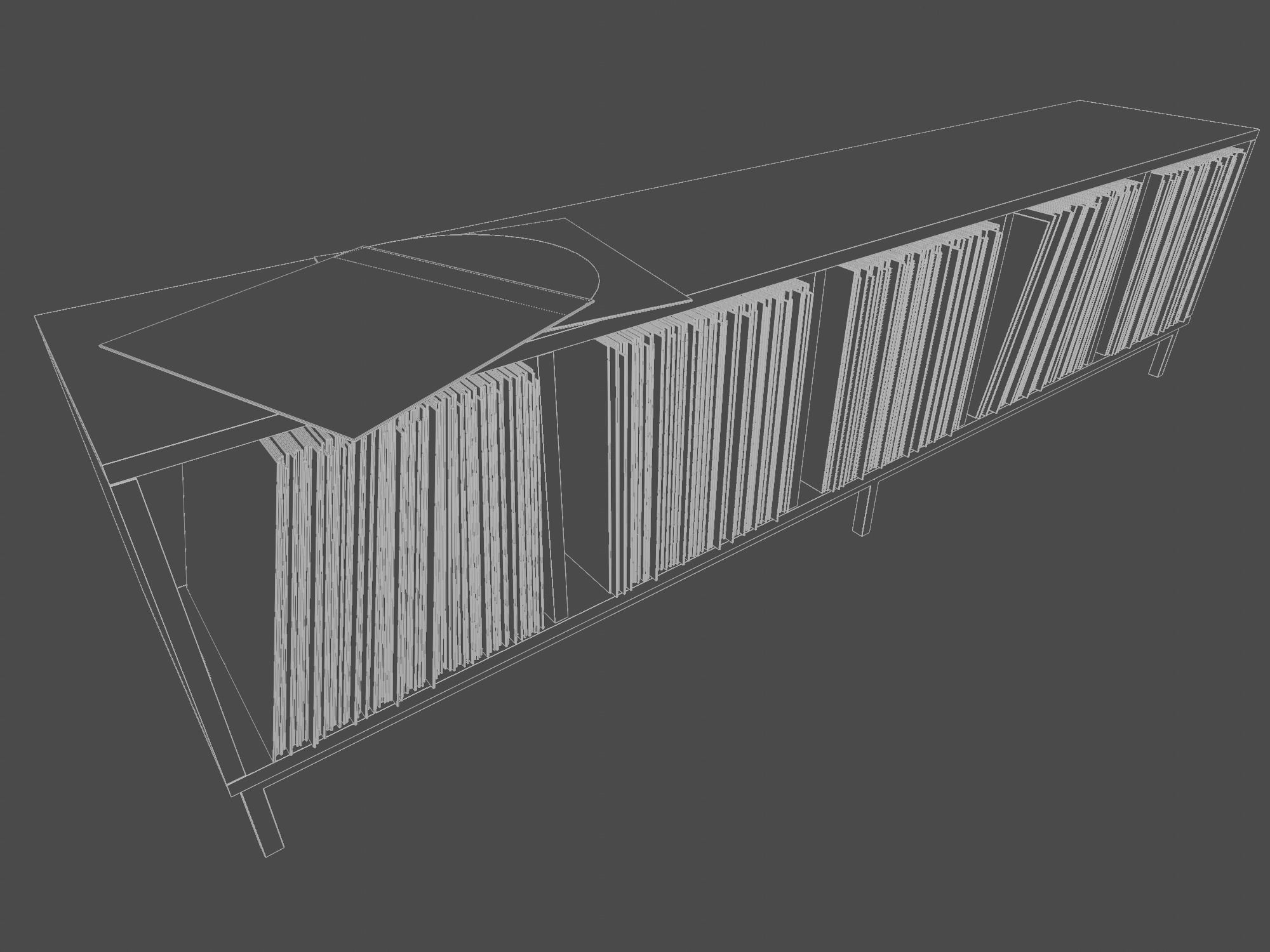 Vinyl LP Storage PBR 3D model_14