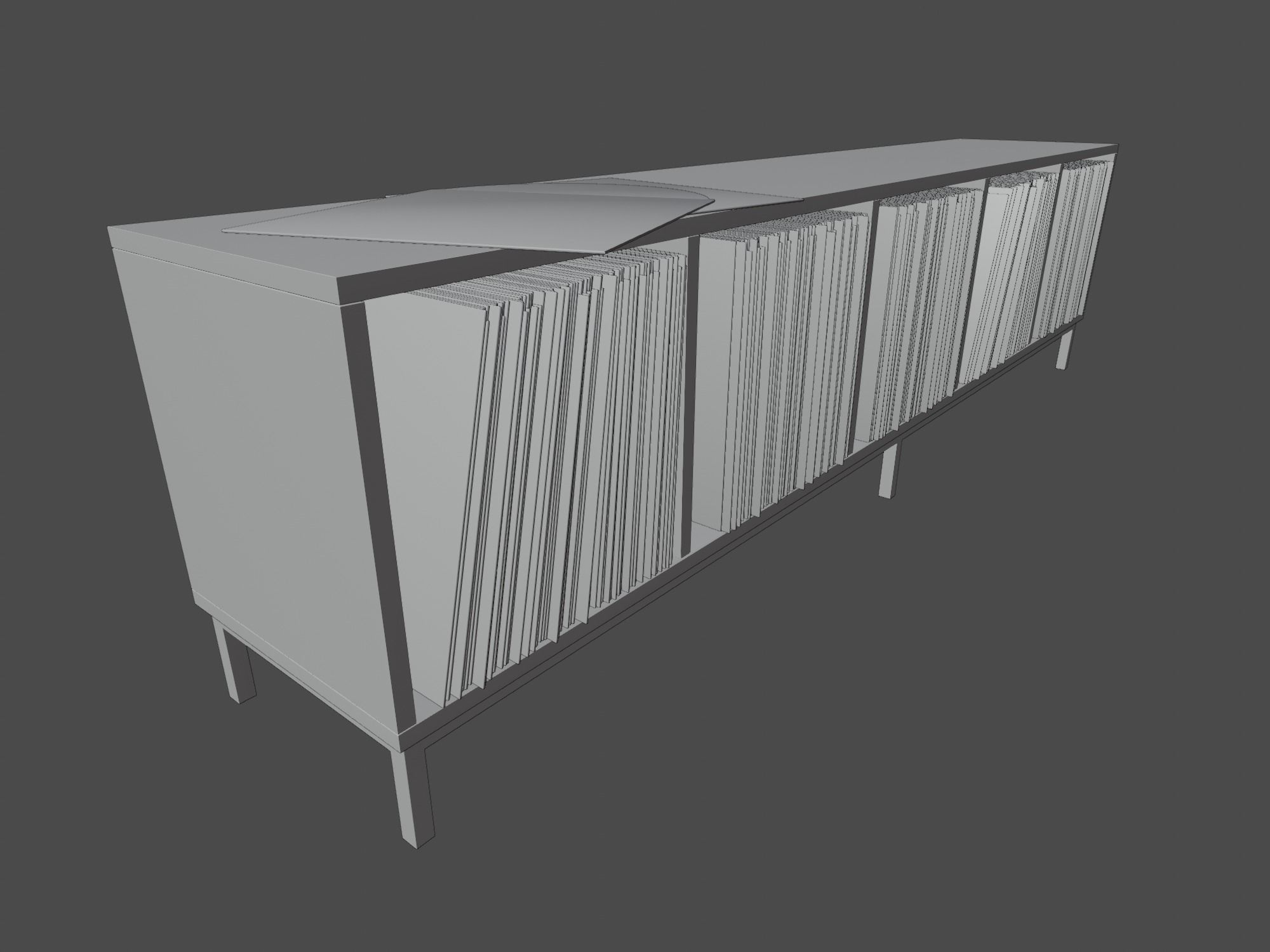 Vinyl LP Storage PBR 3D model_11