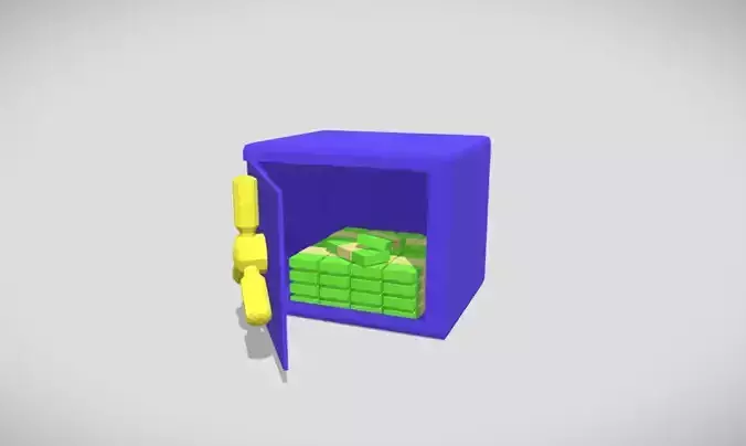 Low poly safe box