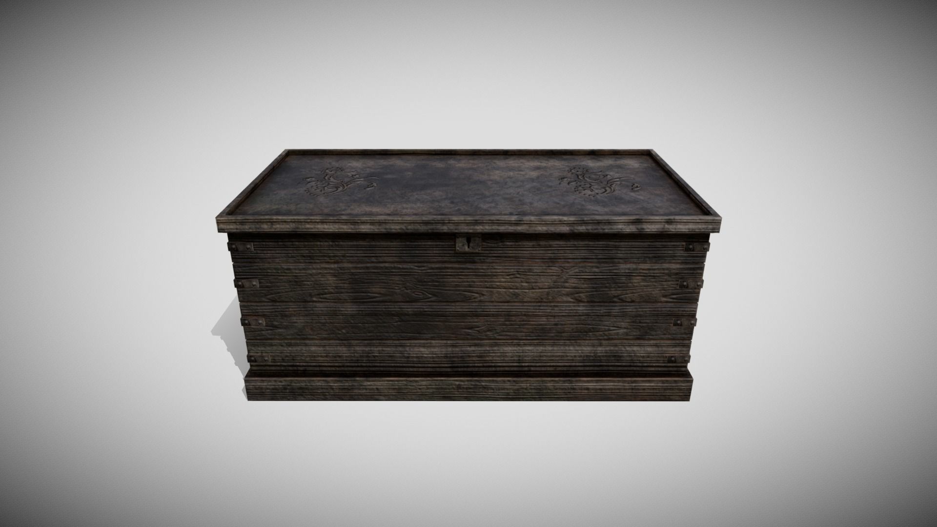 Fantasy Chest Low-poly 3D model_2