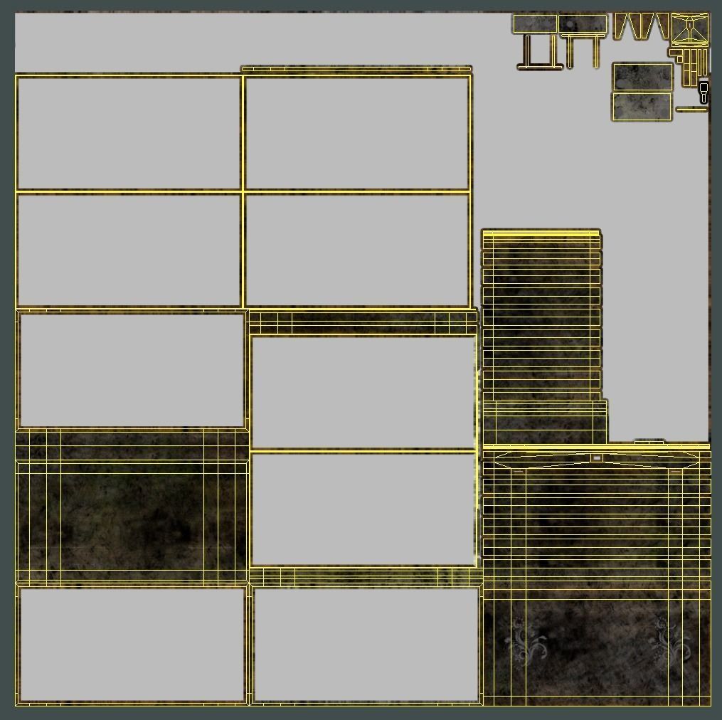 Fantasy Chest Low-poly 3D model_15