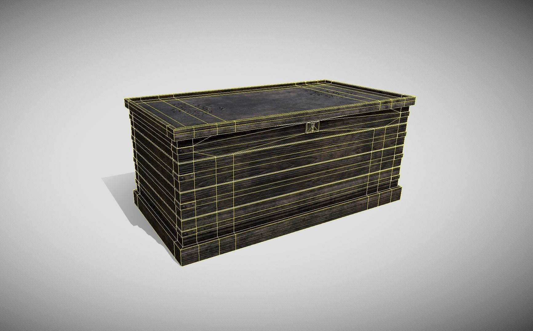 Fantasy Chest Low-poly 3D model_14