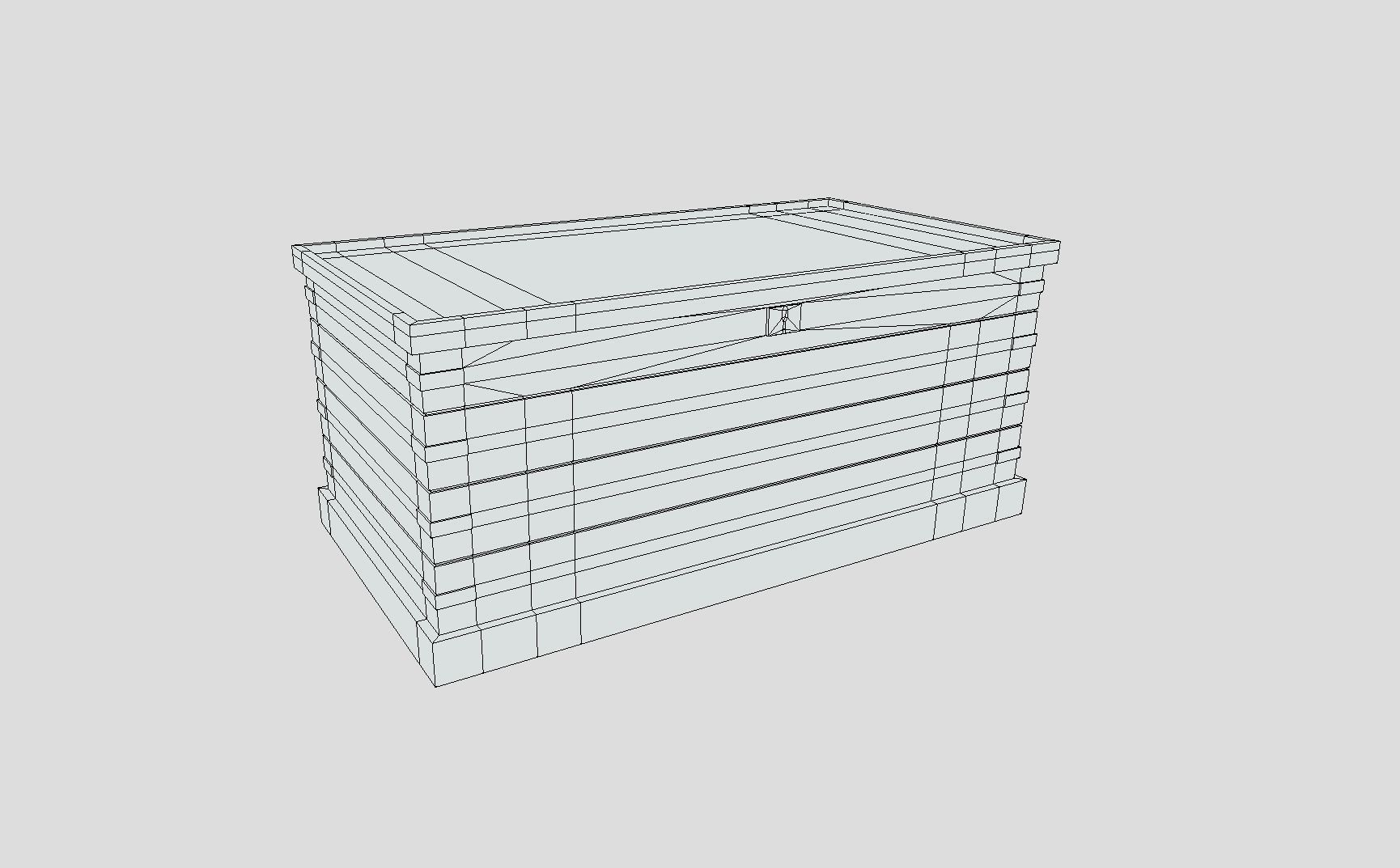 Fantasy Chest Low-poly 3D model_10