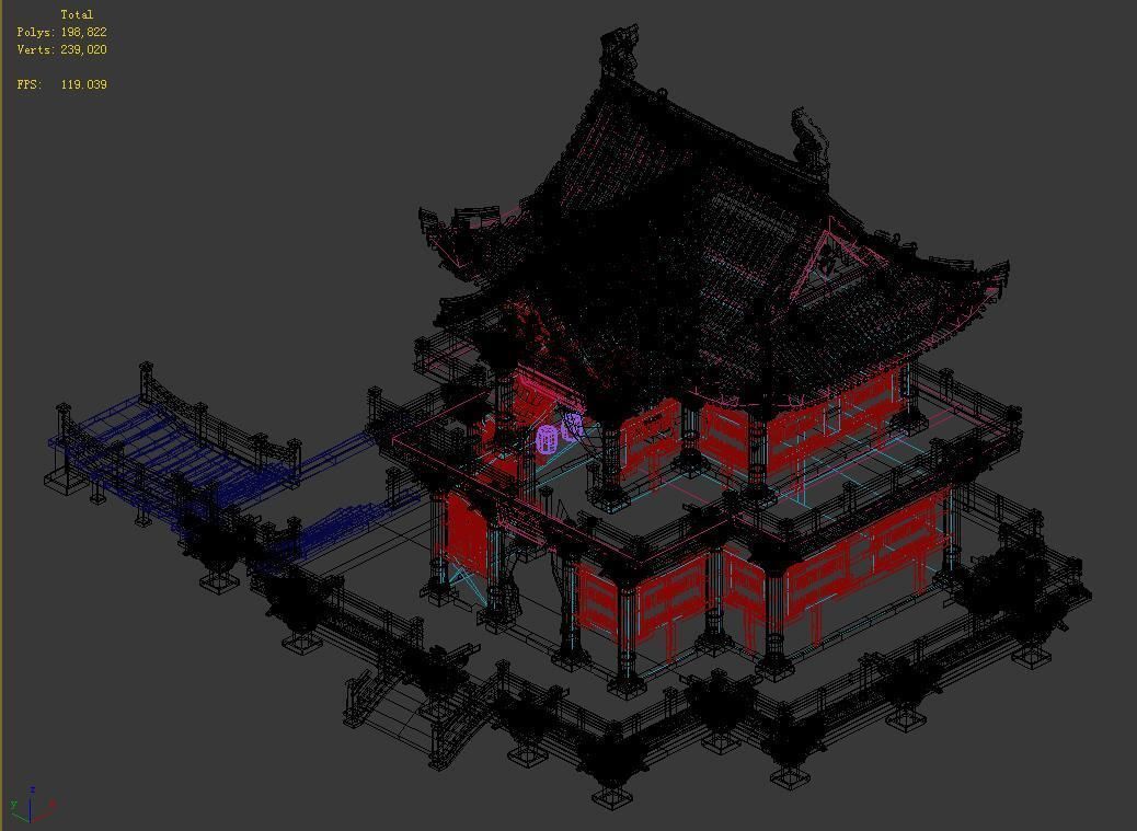 Restaurant-Brothel-Peony Square 3D model_4