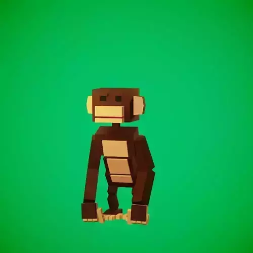 Stylized Monkey Rigged-Animated