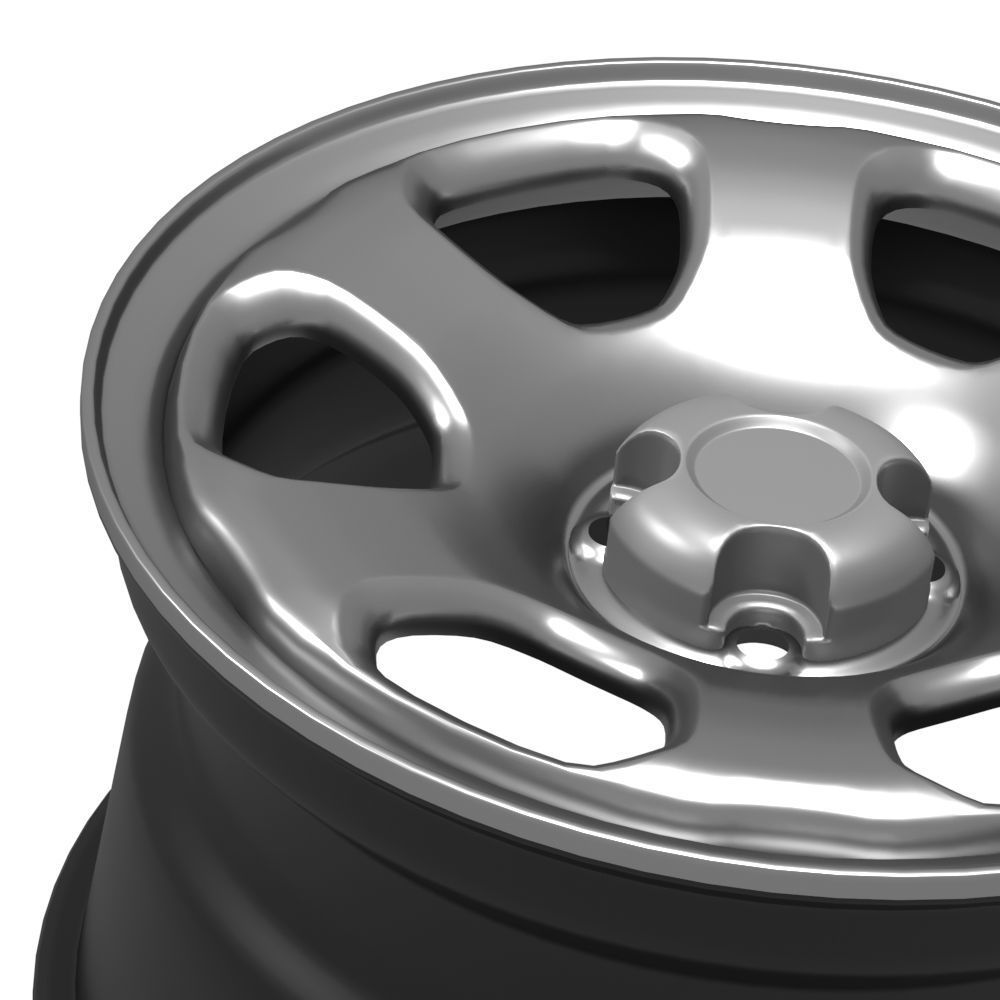 Generic steel rim  3D model_3