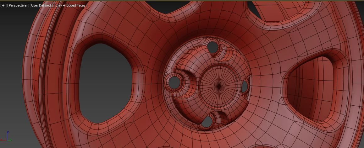 Generic steel rim  3D model_5