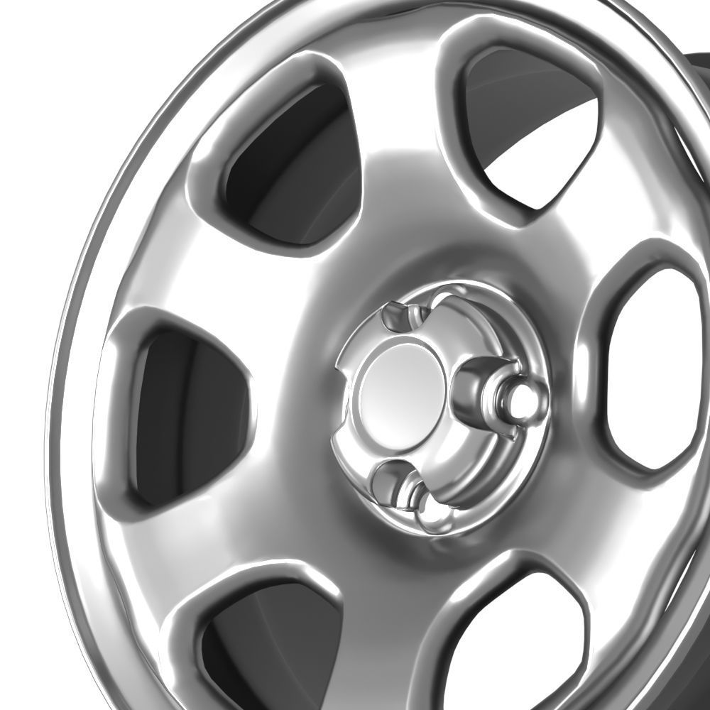 Generic steel rim  3D model_2