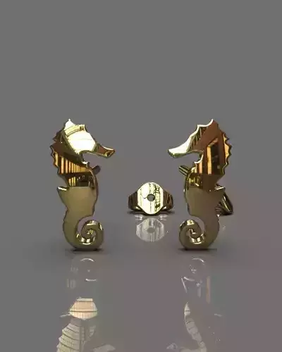 Seahorse earrings