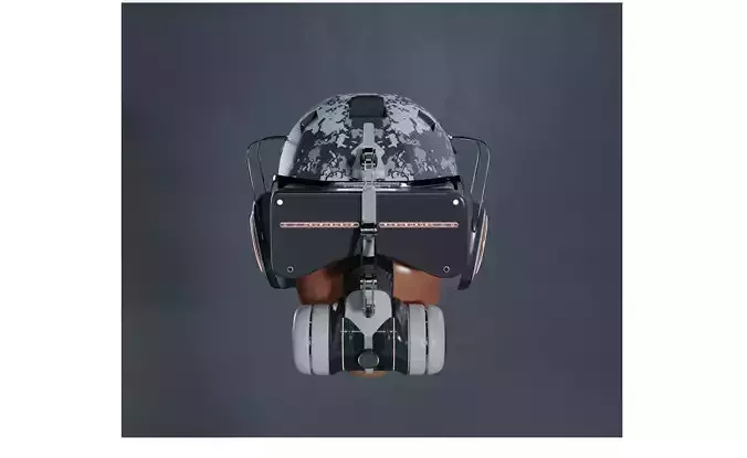 Cyberpunk VR headset 