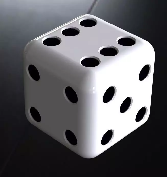 Dice Stardard 18x18mm Free 3D print model