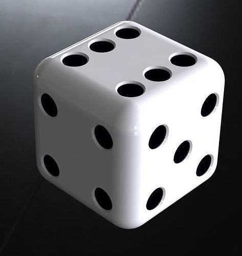Dice Stardard 18x18mm Free 3D print model