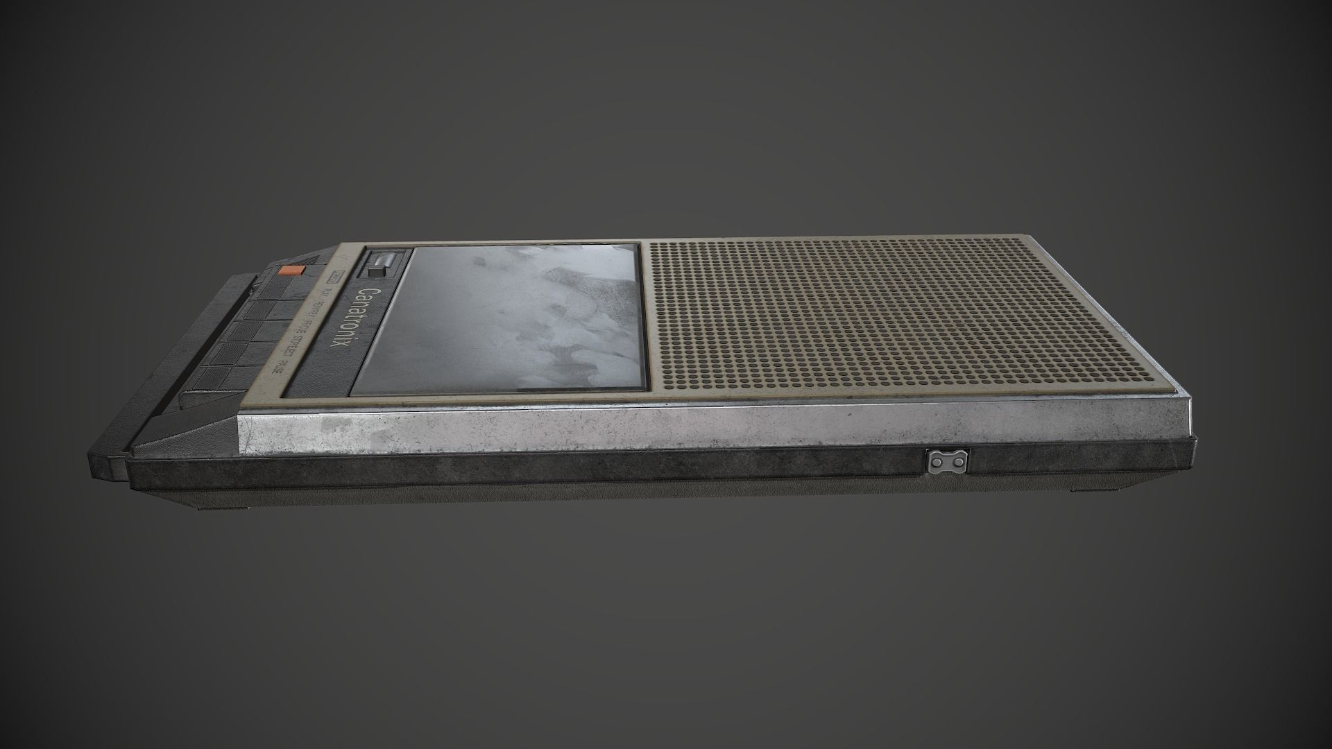 Cassette Player Audio Low-poly 3D model_5