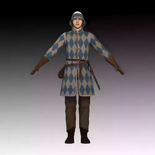 Medieval Soldier 3D model