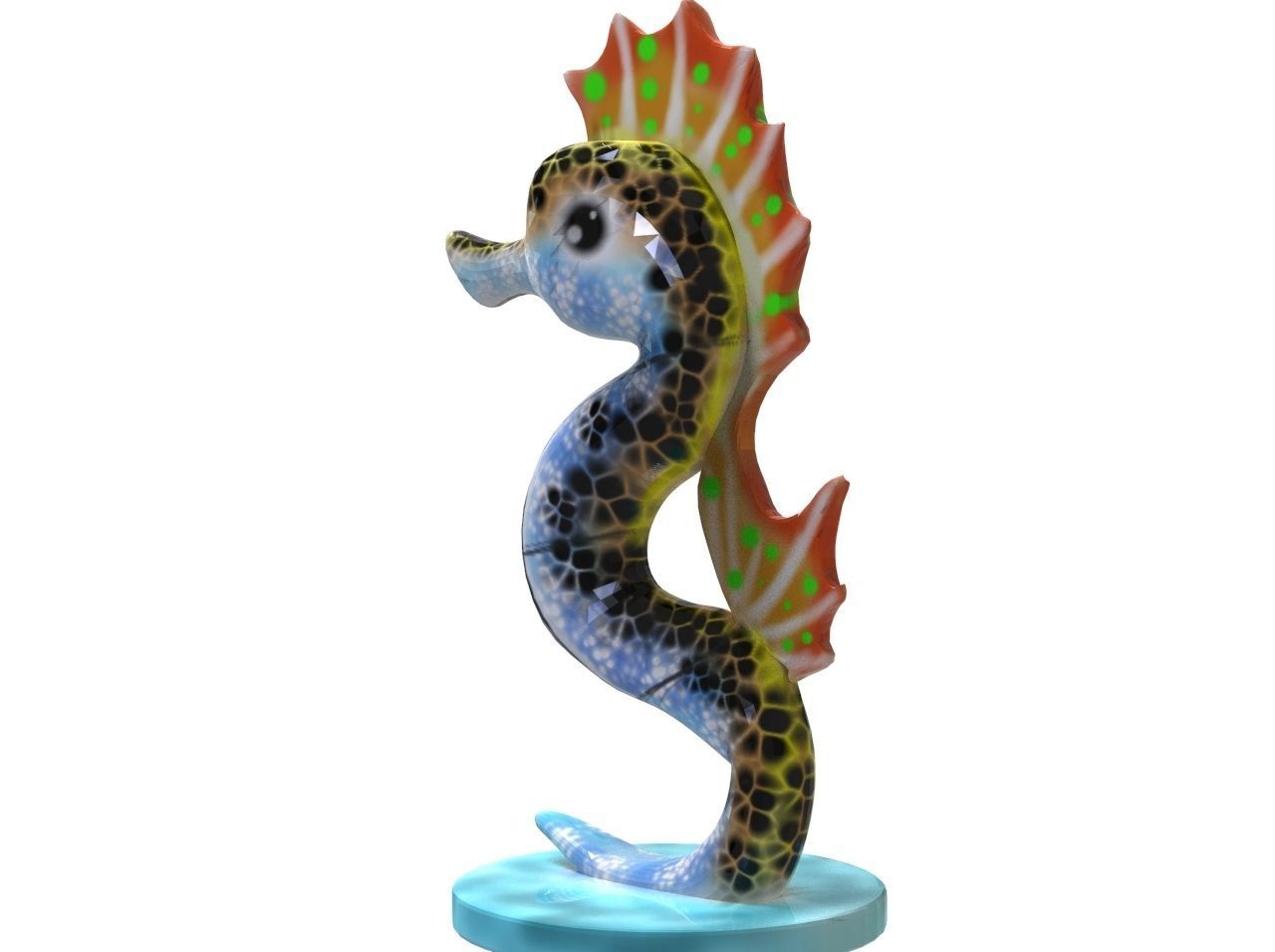 Seahorse Alebrije 3D print model_3