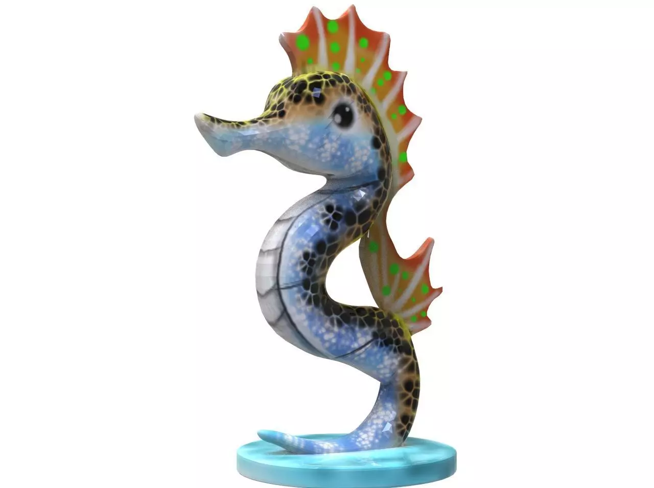 Seahorse Alebrije 3D print model_0