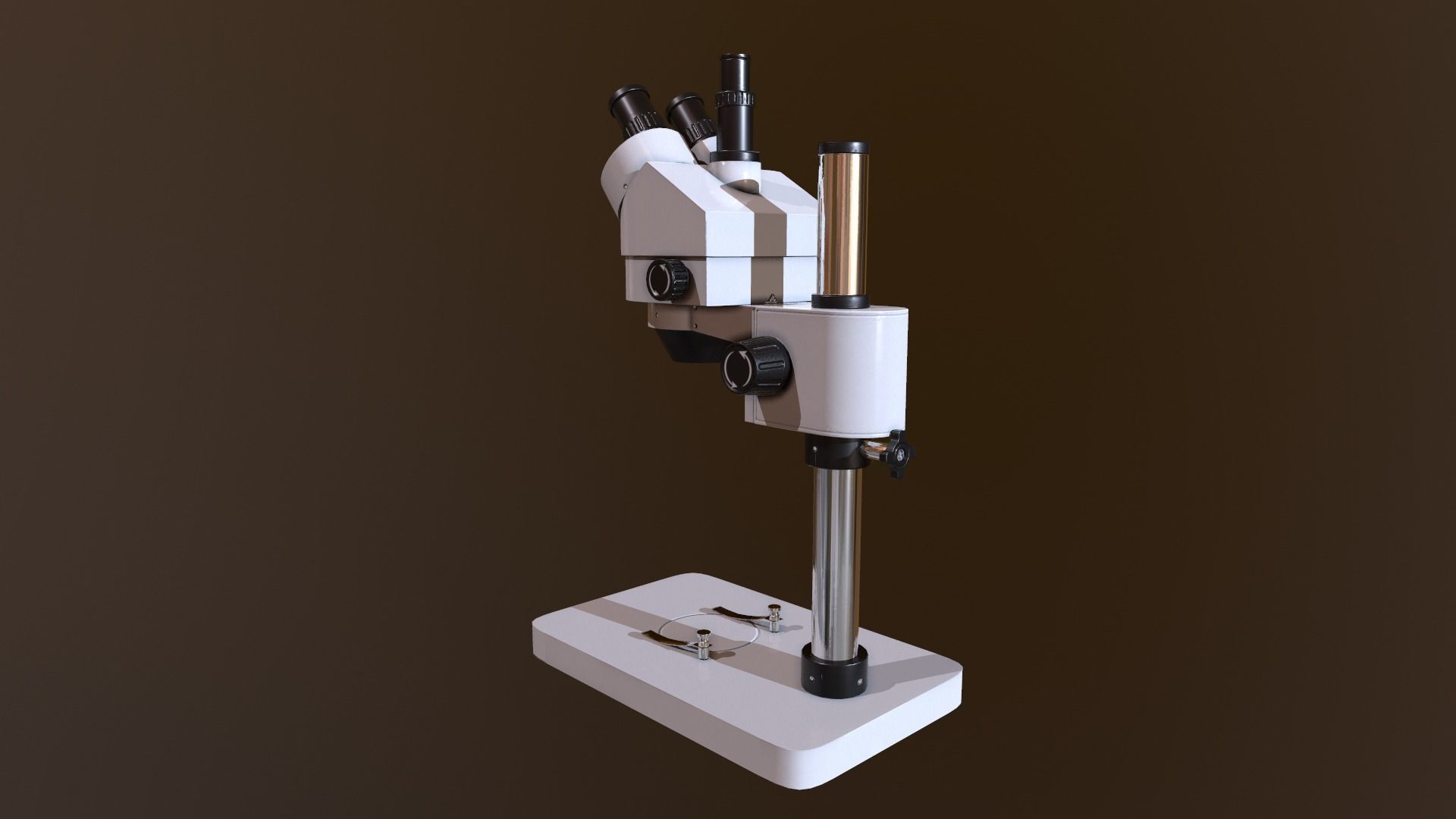 Stereo Microscope Low-poly 3D model_4