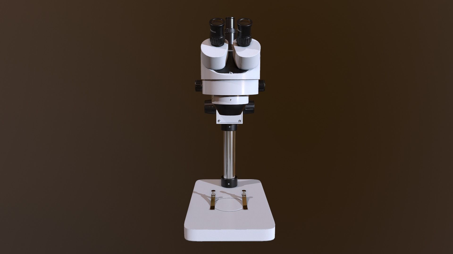 Stereo Microscope Low-poly 3D model_2