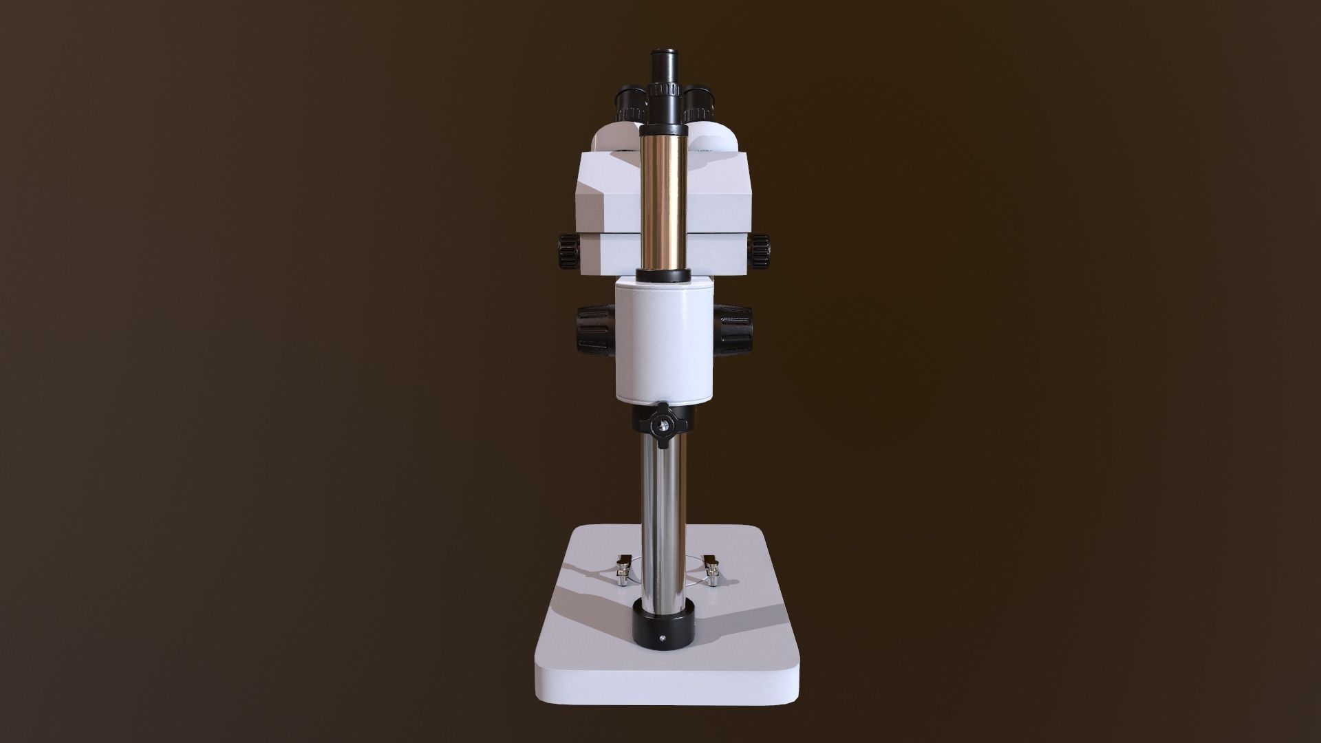 Stereo Microscope Low-poly 3D model_5